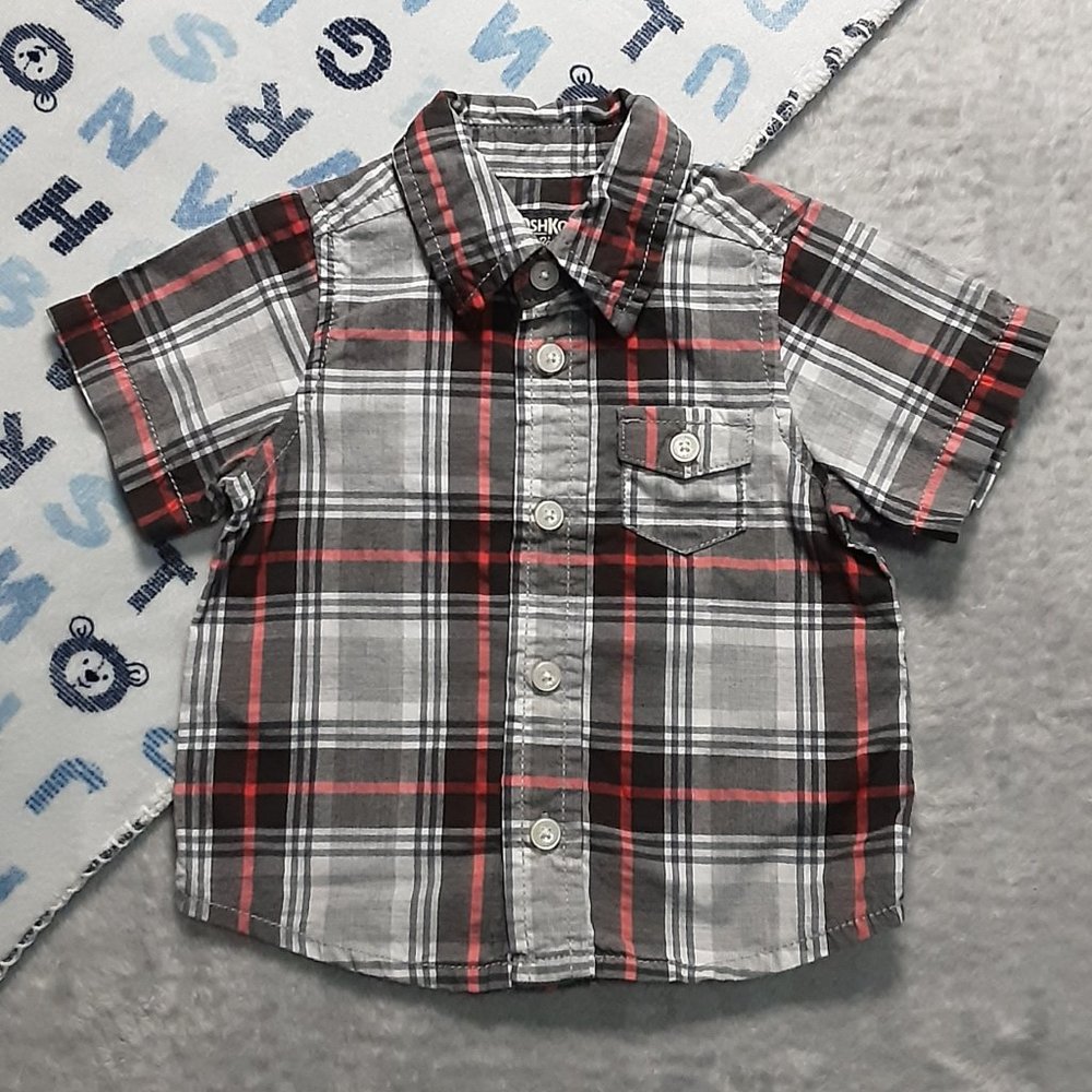 $1 | 6m | OshKosh B'gosh | Short Sleeved Button Down Shirt